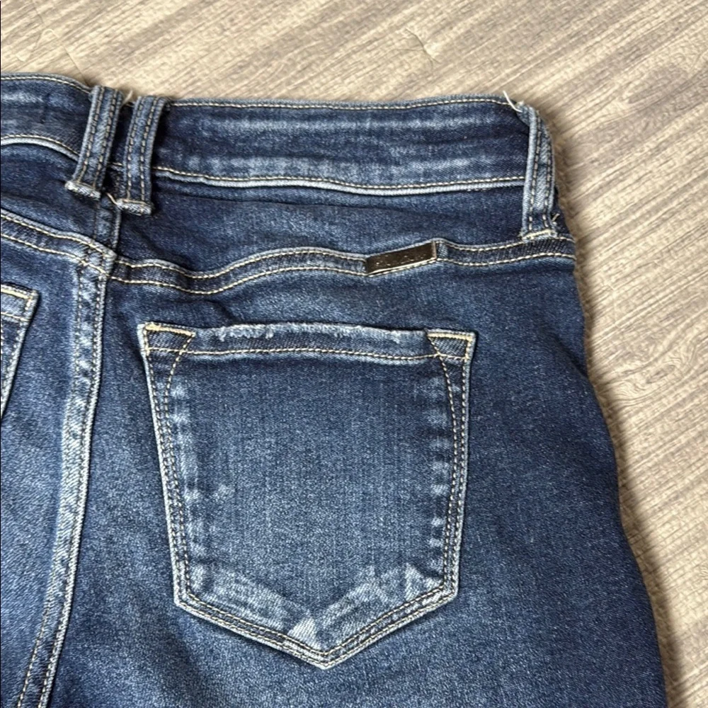 KanCan Blue Jean Shorts with Distressed Hem Size 27